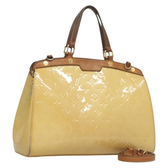 LOUIS VUITTON Monogram Vernis Blair MM Hand Bag 2way Citrin M90108 Auth 132765 - Picture 1 of 16
